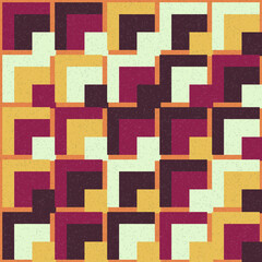 Abstract Geometric Pattern generative computational art illustration