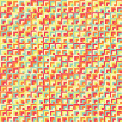 Fototapeta premium Abstract Geometric Pattern generative computational art illustration