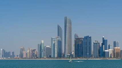 Skyline Abu Dhabi during day light, United Arab Emirates
