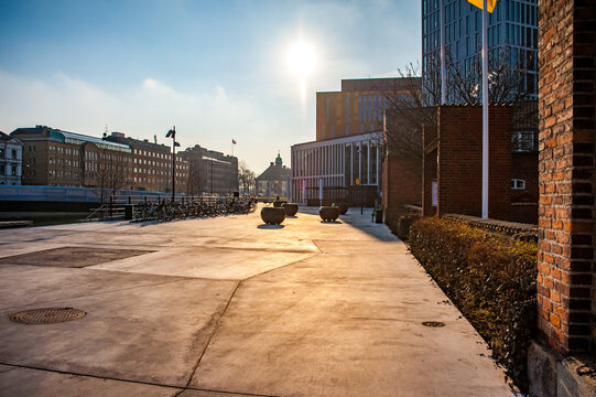 Walking area outside Malmo Live, Sweden