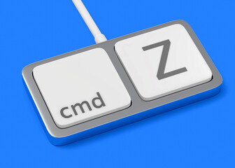 Cmd Z - Minimal Keyboard concept - 3D