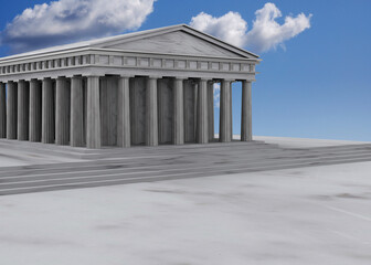Fototapeta premium Roman Temple - 3D Render