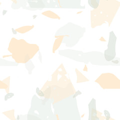 Terrazzo seamless pattern. Pastel  venetian