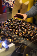 castañas asadas en la calle