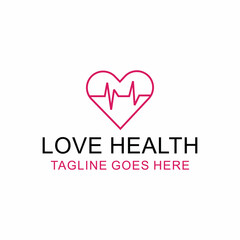 love health and fitness Logo for healing