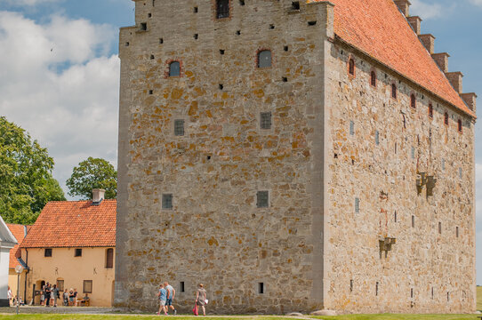 Old medieval castle Glimmingehus in Scania, Sweden