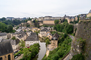 Naklejka premium Luxembourg City Panorama, Luxembourg