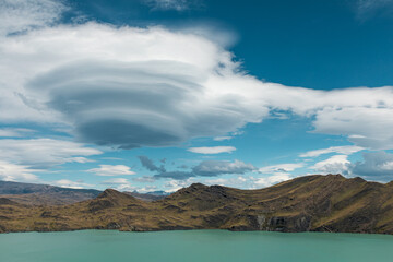 Unreal clouds in the sky, Torres del Paine National Park, Chile