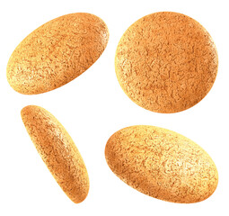 Cookies with chocolate filling. 3d illustration