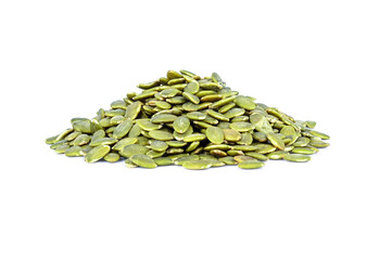 pumpkin seeds isolated on white background