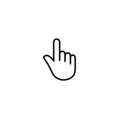Hand cursor click icon vector
