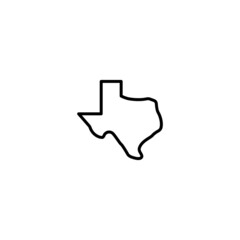 Texas maps icon, texas maps sign vectoir
