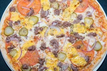 Pizza close up.