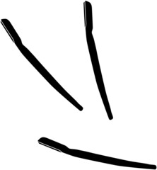 シンプルな剃刀のシルエット