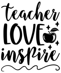 Teacher Bundle, Teacher SVG Bundle, Teacher SVG, Teacher Life Svg, Teacher Quote SVG, Teach Love Inspire Svg, Svg Png Dxf Digital Cricut
