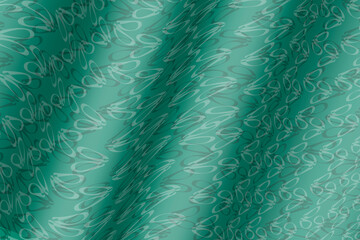 shiny green fabric graphic with light and dark overlay pattern of ballet slippers © DrewDuzz