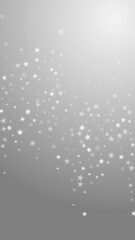 Random falling stars Christmas background. Subtle