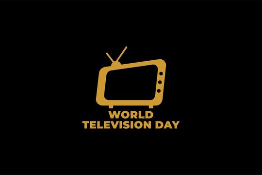 World television day logo. Television icon day.
