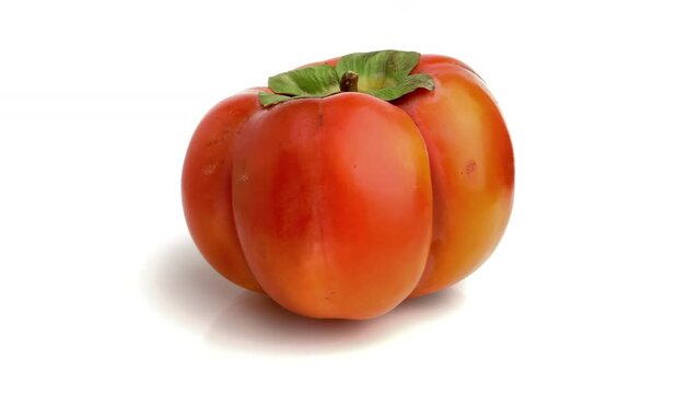 persimmon isolated on white background
