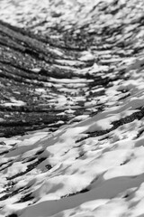 water flowing over rocks