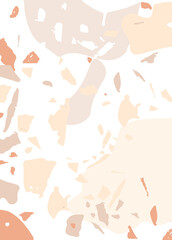 Terrazzo modern abstract template. Pastel texture