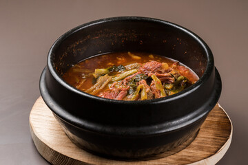 美味しい日本の焼肉店のラーメンの料理