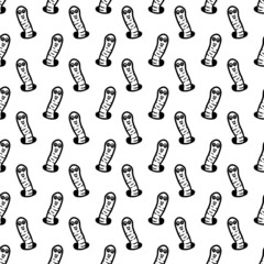 seamless pattern of cute cartoon