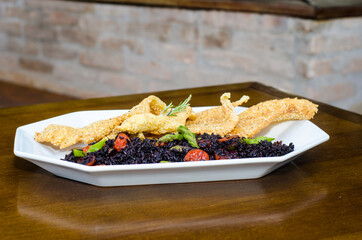 seafood on a plate