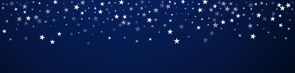 Random falling stars Christmas background. Subtle