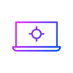 Laptop computer icon
