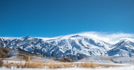 Fototapeta na wymiar Montaña Nieve Blanco