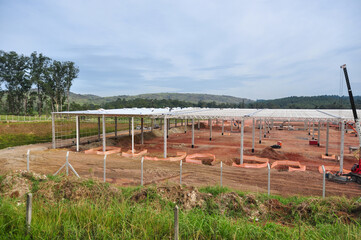 large warehouse being built