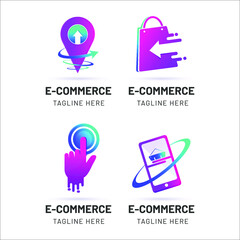 Gradient e-commerce logo business modern