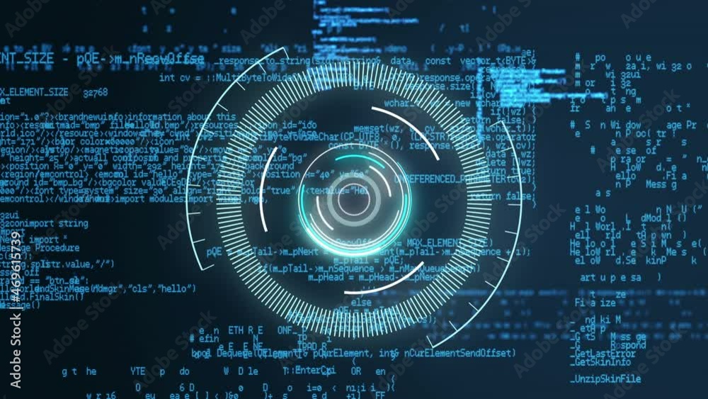Poster animation of scope scanning over data processing