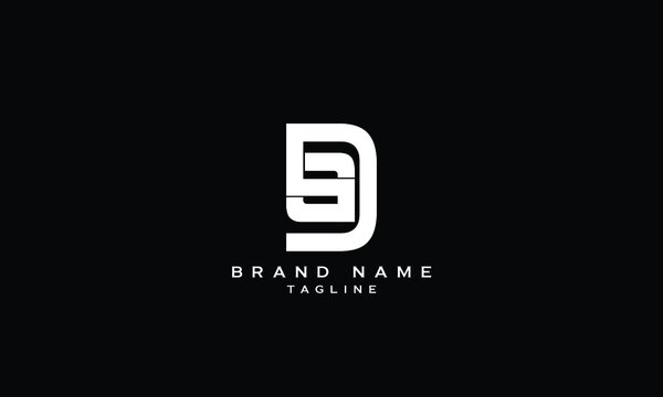 BSD, SDB, DSB, Abstract initial monogram letter alphabet logo design
