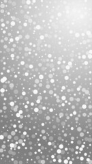 Obraz premium White dots Christmas background. Subtle flying sno
