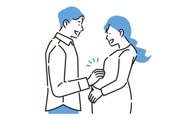 赤ちゃんの誕生を待つ夫婦