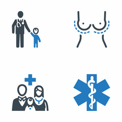 Medical Specialties Icon Set 8