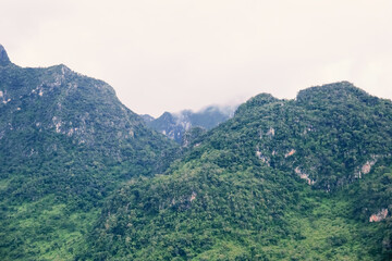 View of the natural Doi Luang Chiang Dao. At Chiang Dao, Chiang Mai, Thailand