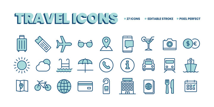 Essential Travel Icons