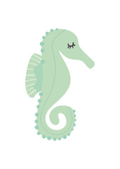 green sea horse