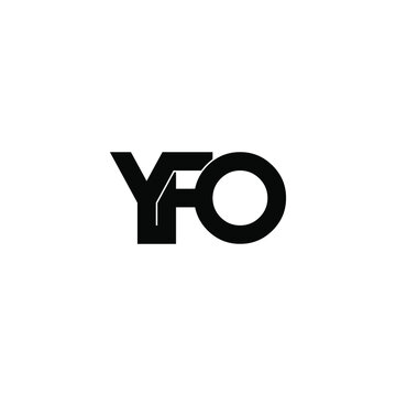 yfo initial letter monogram logo design
