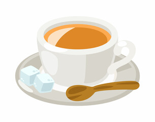 白いカップに入った紅茶