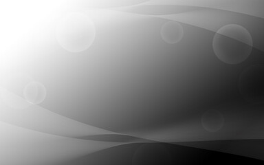 Black and white smooth gradient background or texture background