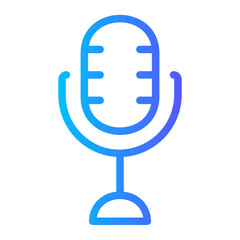 mic gradient icon