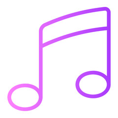 music note gradient icon