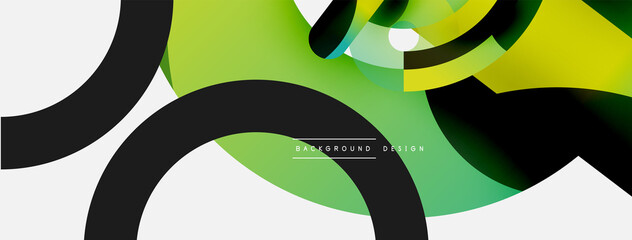 Circle abstract background. Vector illustration for wallpaper banner background card or landing page