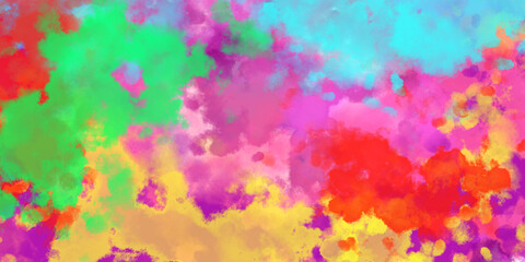 色鮮やかな水彩背景