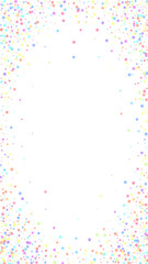 Festive cool confetti. Celebration stars. Colorful