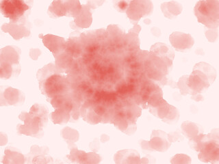 Abstract of flooding red blood by watercolor.